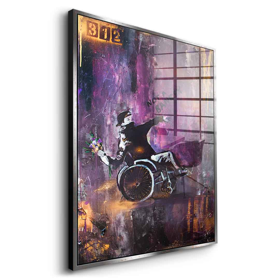 Banksy Wheelchair - acrylic glass