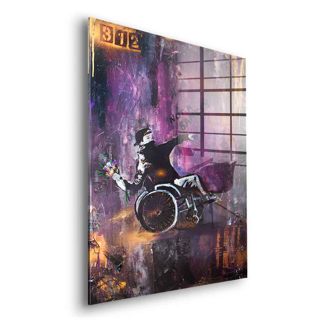 Banksy Wheelchair - acrylic glass