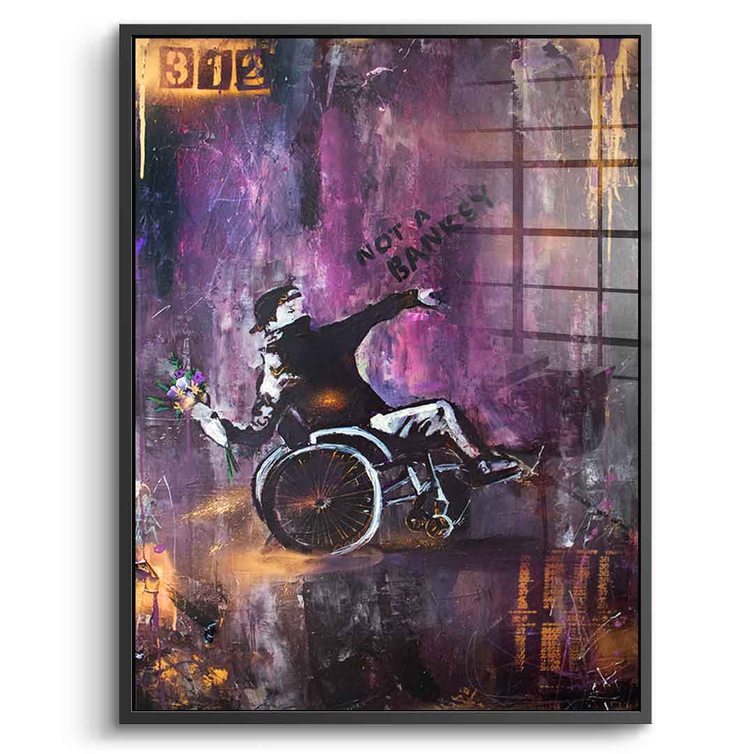 Banksy Wheelchair - acrylic glass