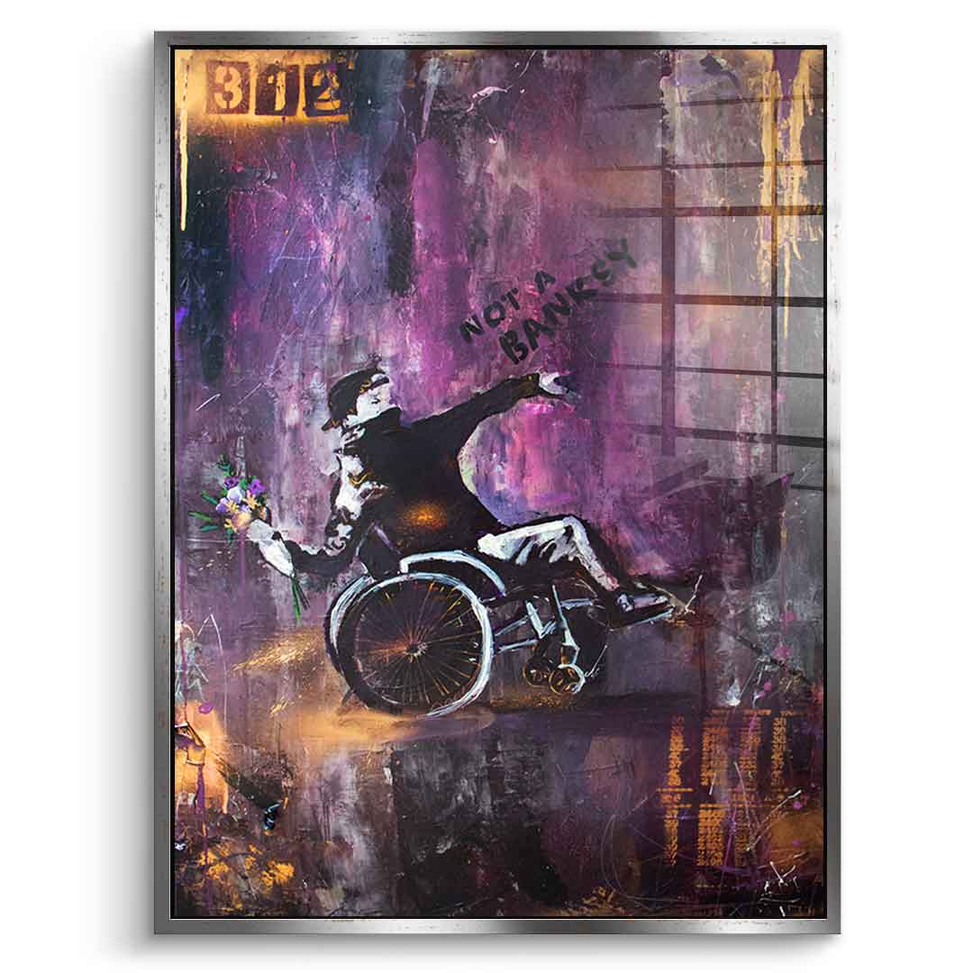 Banksy Wheelchair - acrylic glass