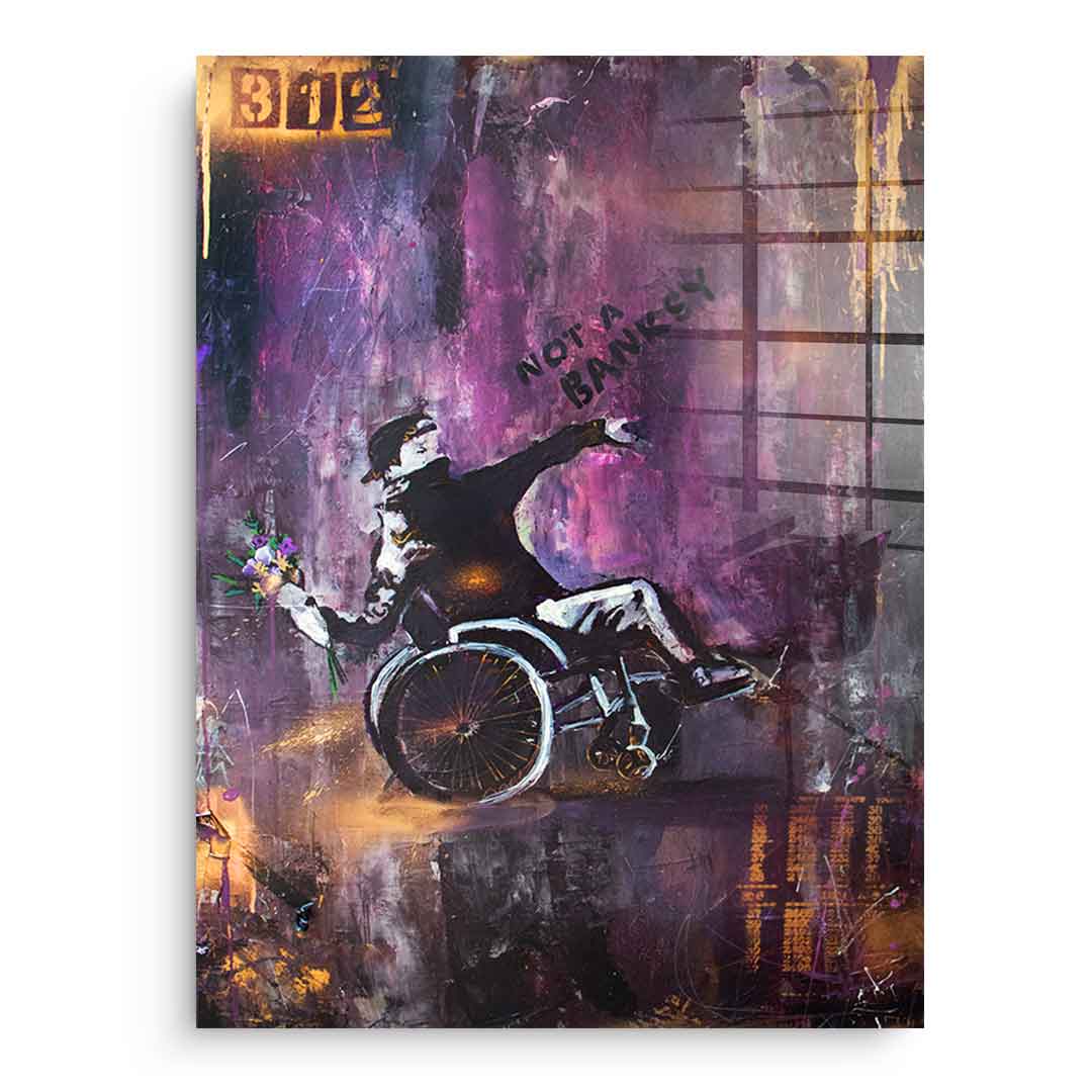 Banksy Wheelchair - acrylic glass