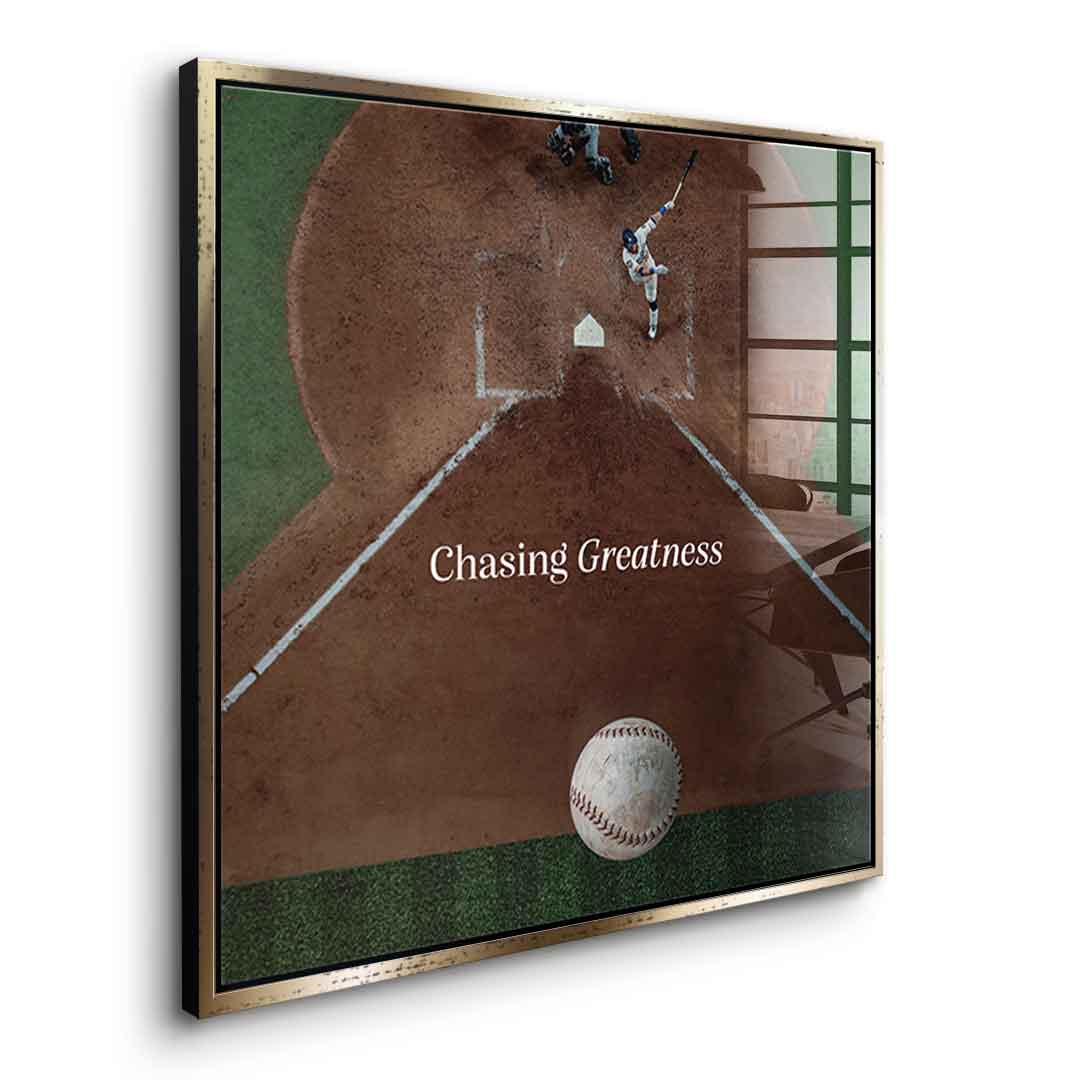 Chasing Greatness #Baseball - Square Edition -<tc>Acrylic Glass Art</tc>