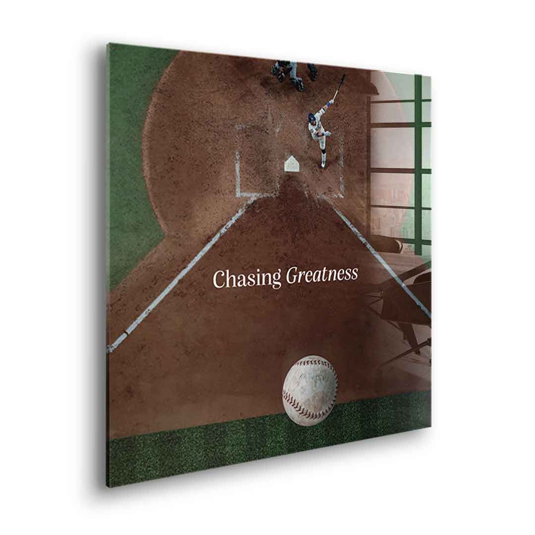 Chasing Greatness #Baseball - Square Edition -<tc>Acrylic Glass Art</tc>