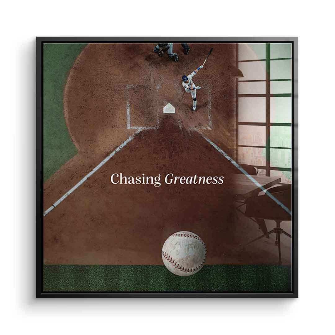 Chasing Greatness #Baseball - Square Edition -<tc>Acrylic Glass Art</tc>