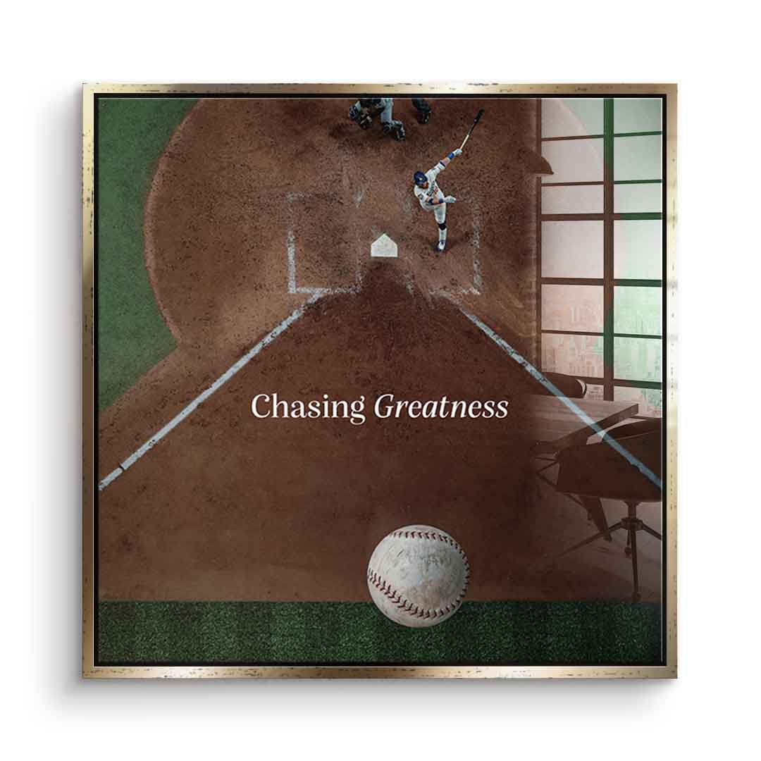 Chasing Greatness #Baseball - Square Edition -<tc>Acrylic Glass Art</tc>