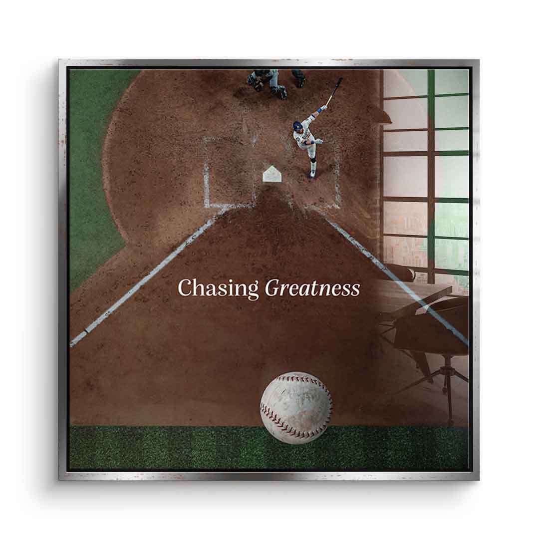 Chasing Greatness #Baseball - Square Edition -<tc>Acrylic Glass Art</tc>