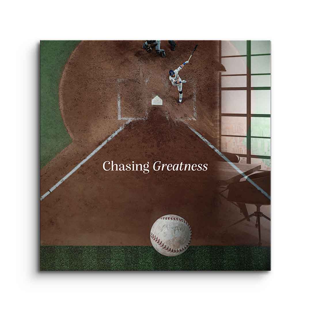 Chasing Greatness #Baseball - Square Edition -<tc>Acrylic Glass Art</tc>