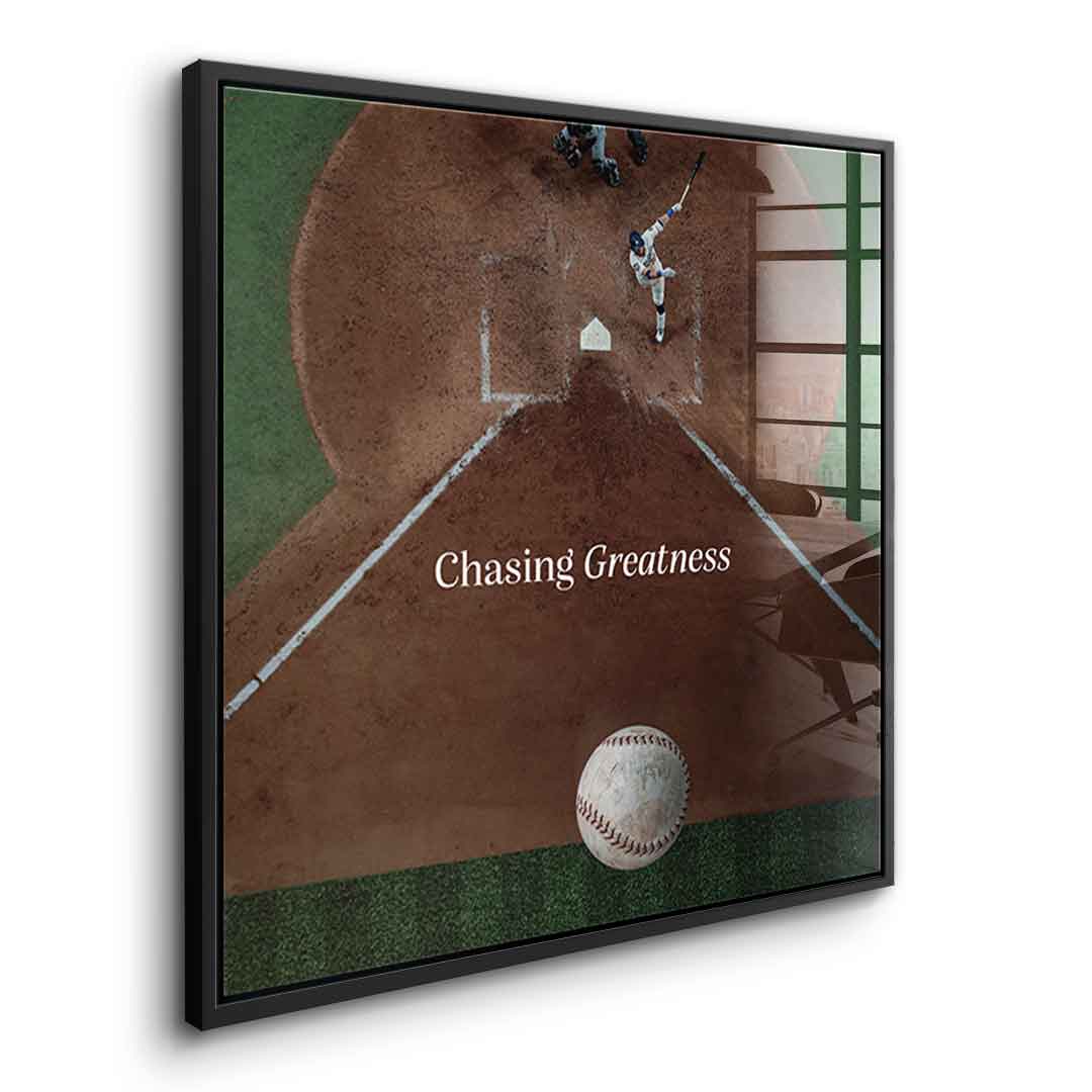 Chasing Greatness #Baseball - Square Edition -<tc>Acrylic Glass Art</tc>