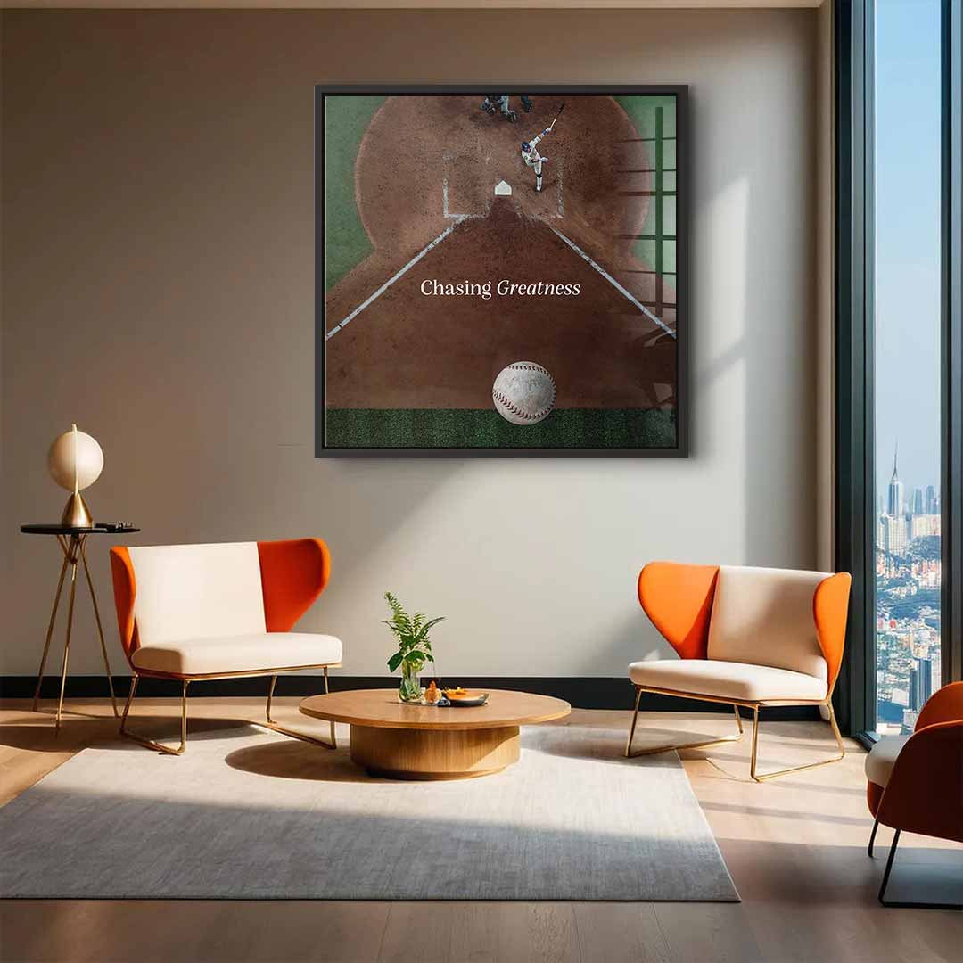 Chasing Greatness #Baseball - Square Edition -<tc>Acrylic Glass Art</tc>