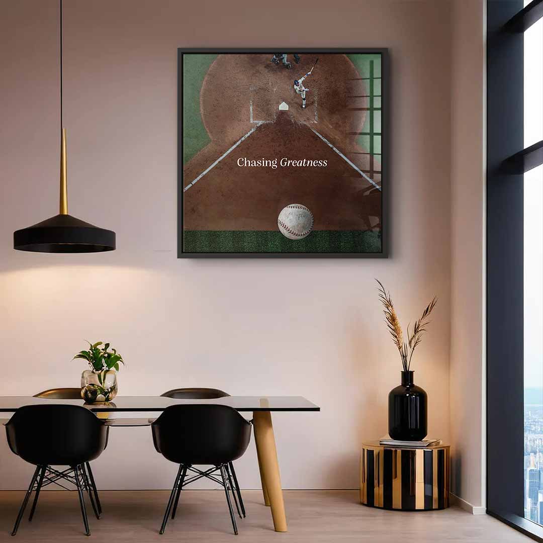 Chasing Greatness #Baseball - Square Edition -<tc>Acrylic Glass Art</tc>