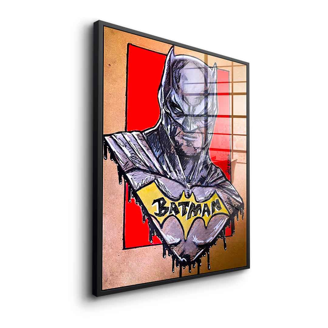 Batman Drawing - Acrylic Glass