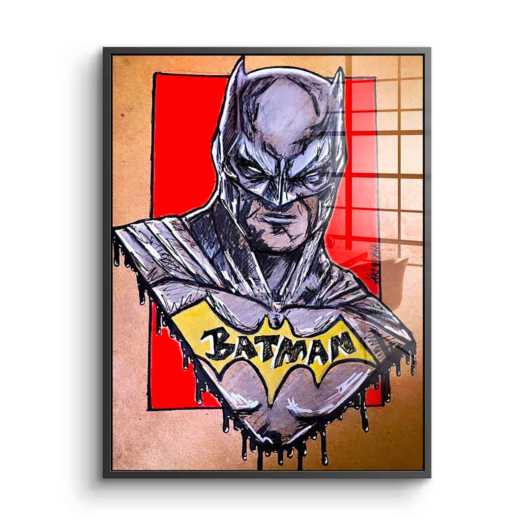 Batman Drawing - Acrylic Glass