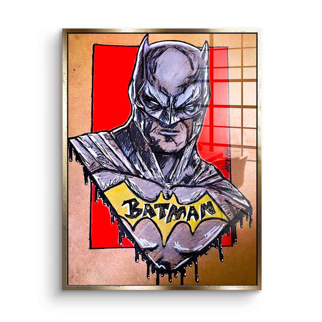 Batman Drawing - Acrylic Glass