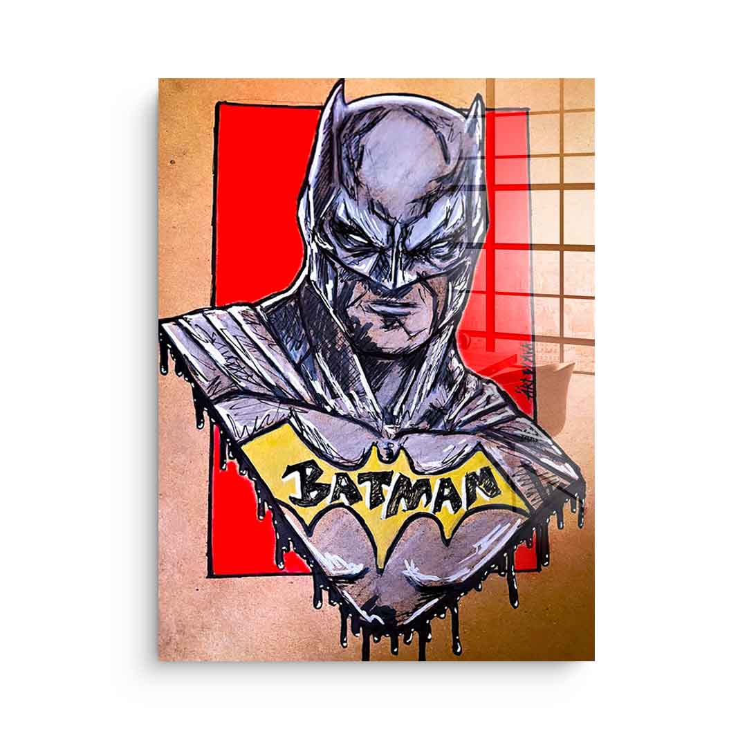 Batman Drawing - Acrylic Glass