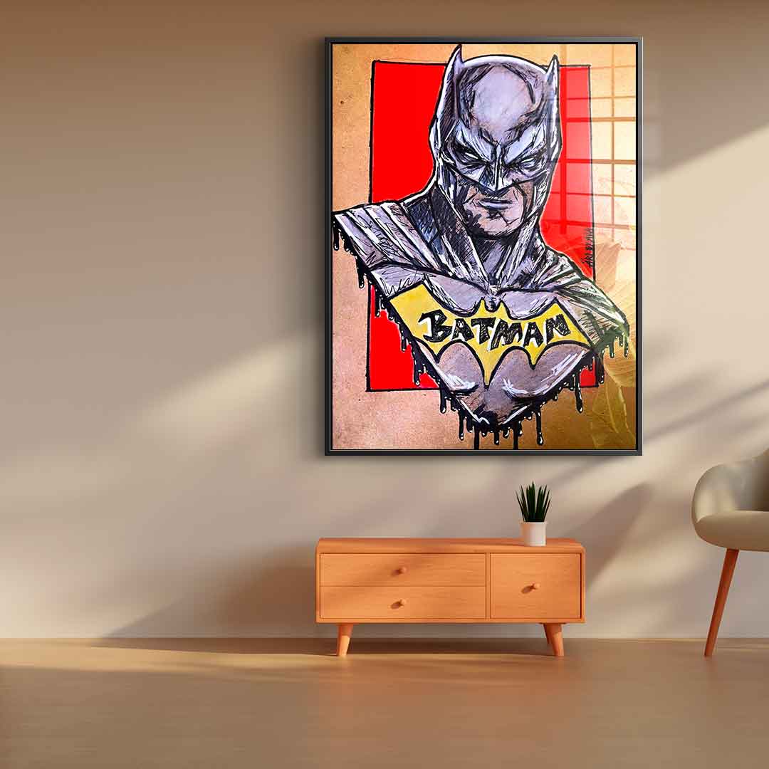 Batman Drawing - Acrylic Glass