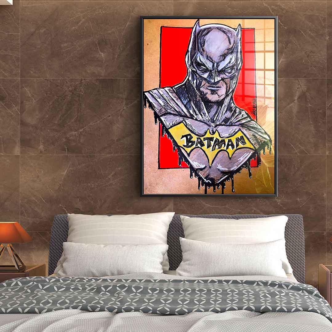 Batman Drawing - Acrylic Glass