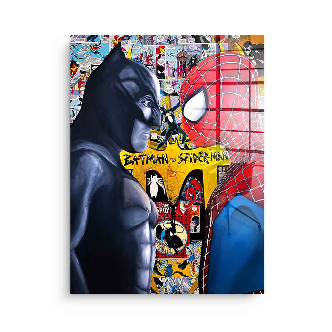 Batman vs. Spider-Man - acrylic glass