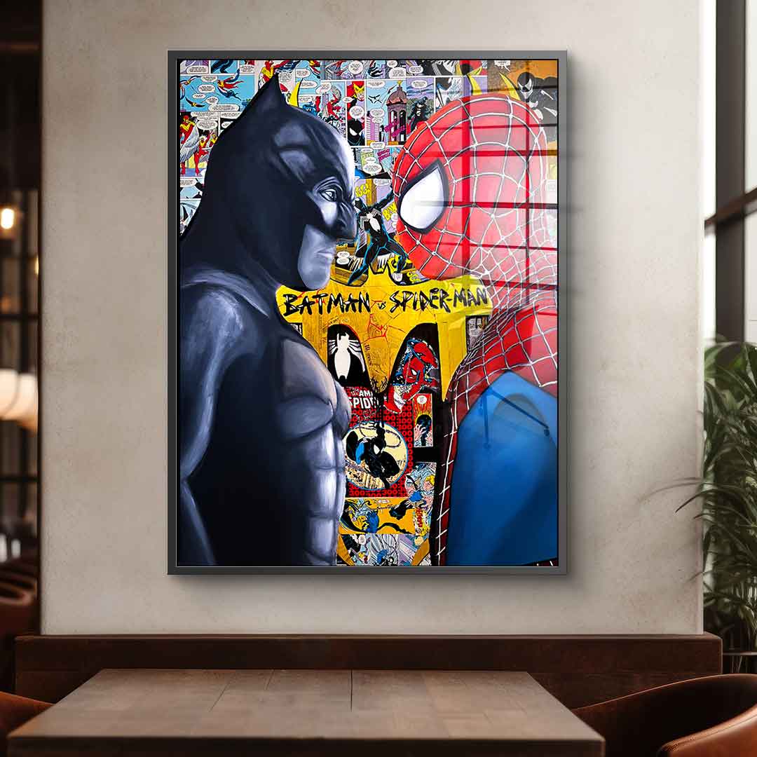 Batman vs. Spider-Man - acrylic glass