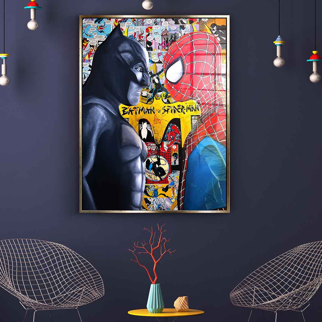 Batman vs. Spider-Man - acrylic glass