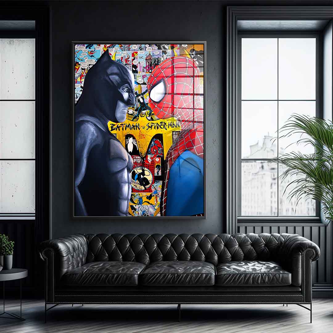 Batman vs. Spider-Man - acrylic glass