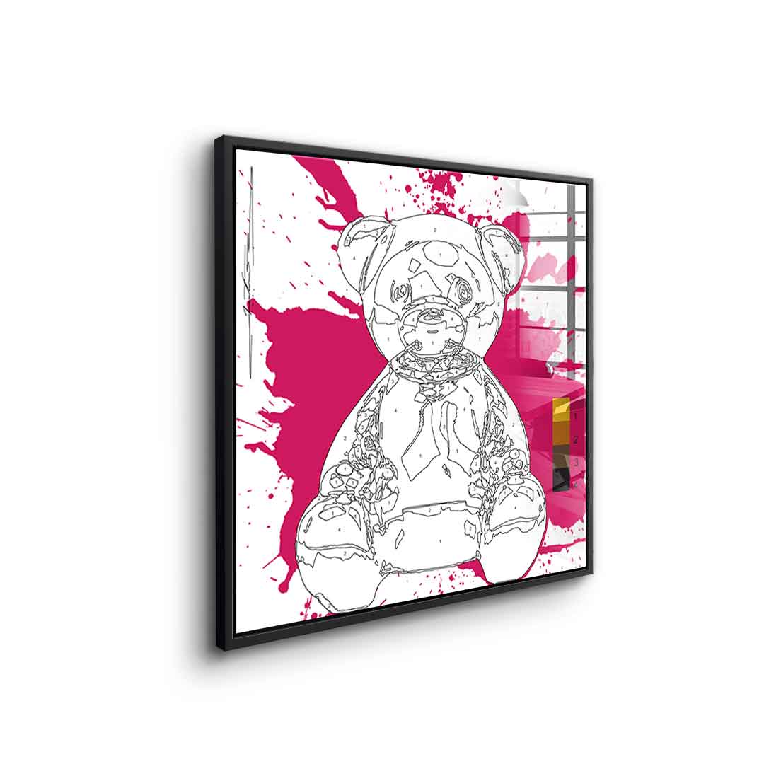 Bear Splash - acrylic glass