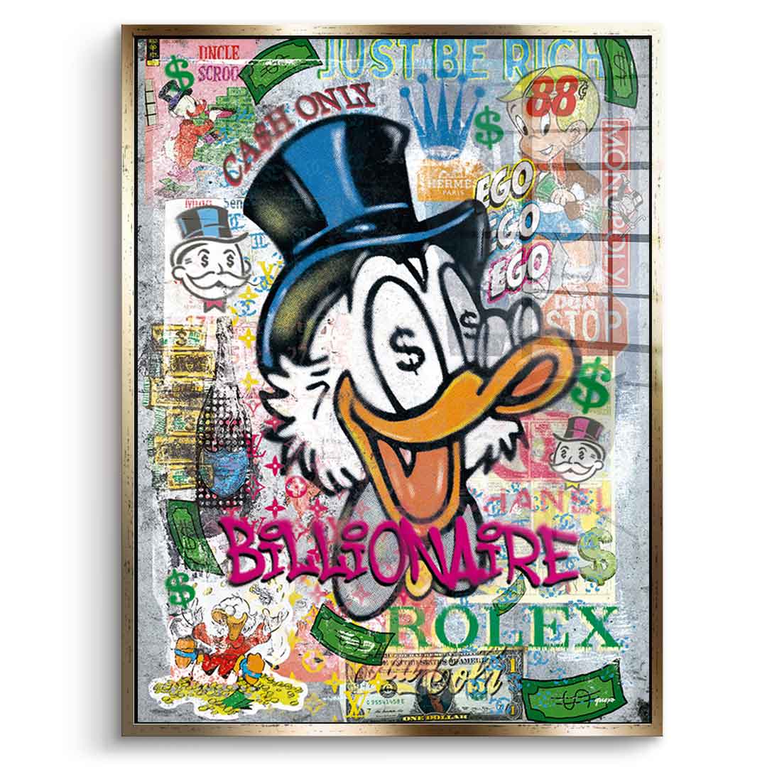 Billionaire Scrooge - acrylic glass