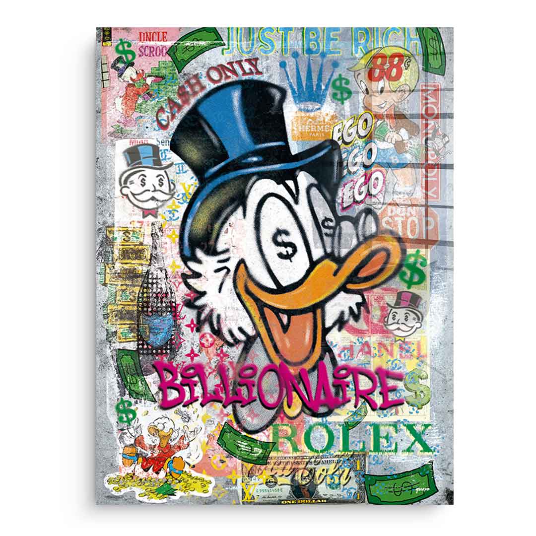 Billionaire Scrooge - acrylic glass