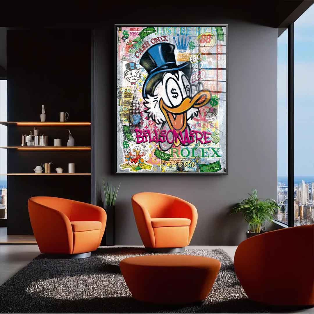 Billionaire Scrooge - acrylic glass