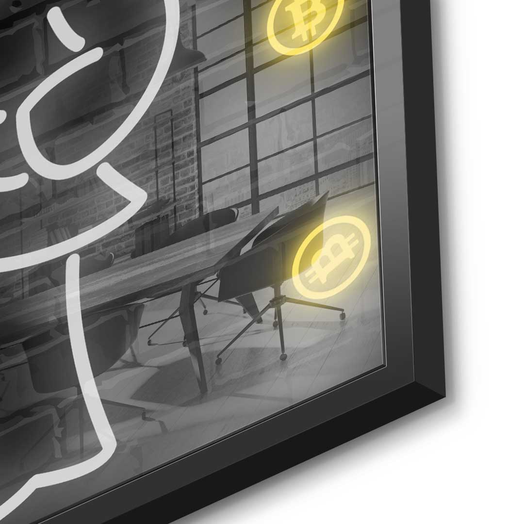 Bitcoin Rain - acrylic glass