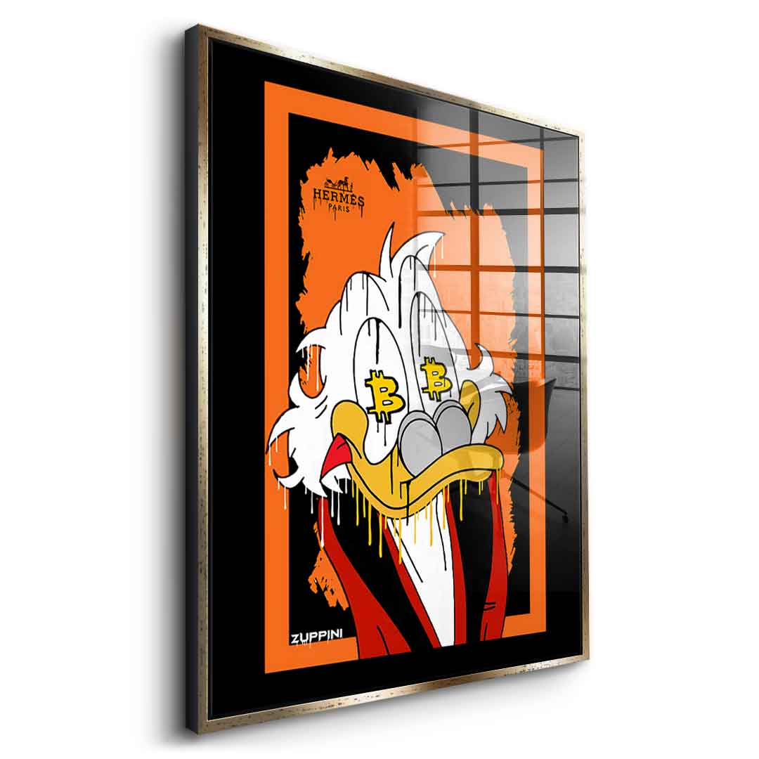 Bitcoin Scrooge - acrylic glass