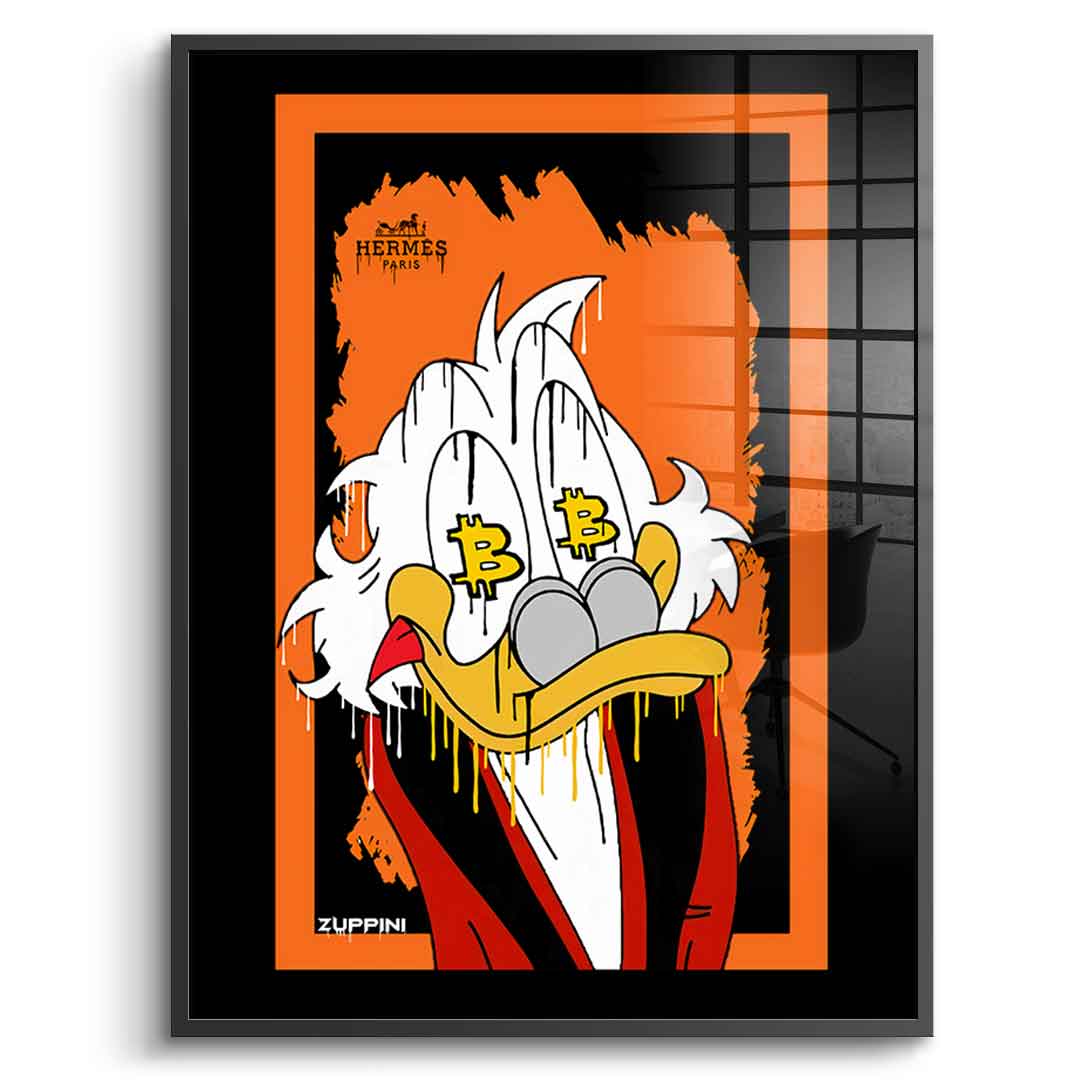 Bitcoin Scrooge - acrylic glass