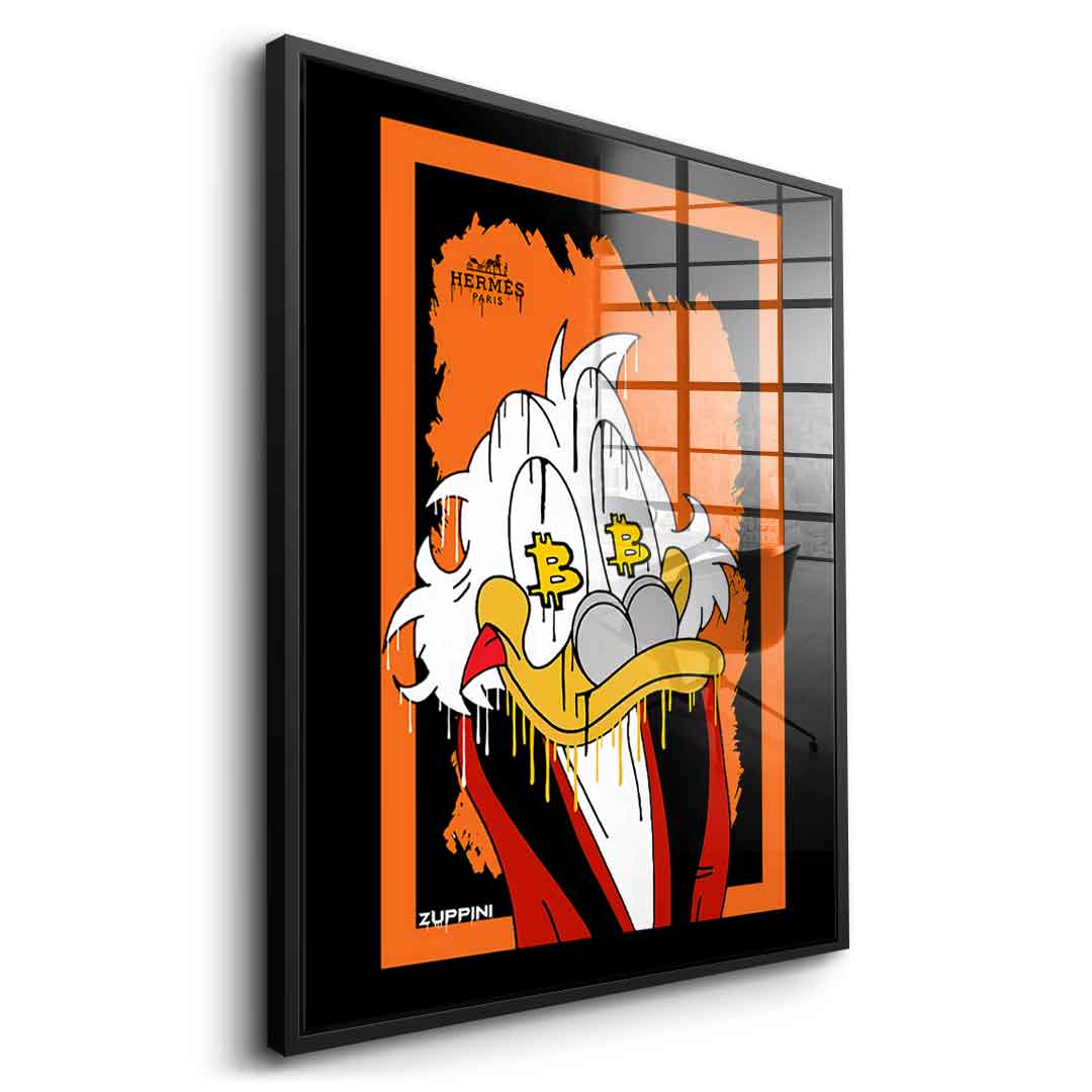 Bitcoin Scrooge - acrylic glass