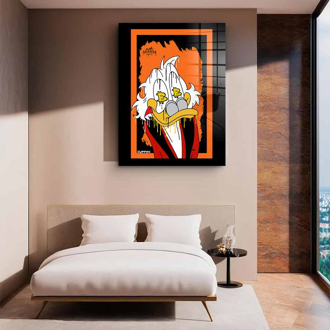 Bitcoin Scrooge - acrylic glass