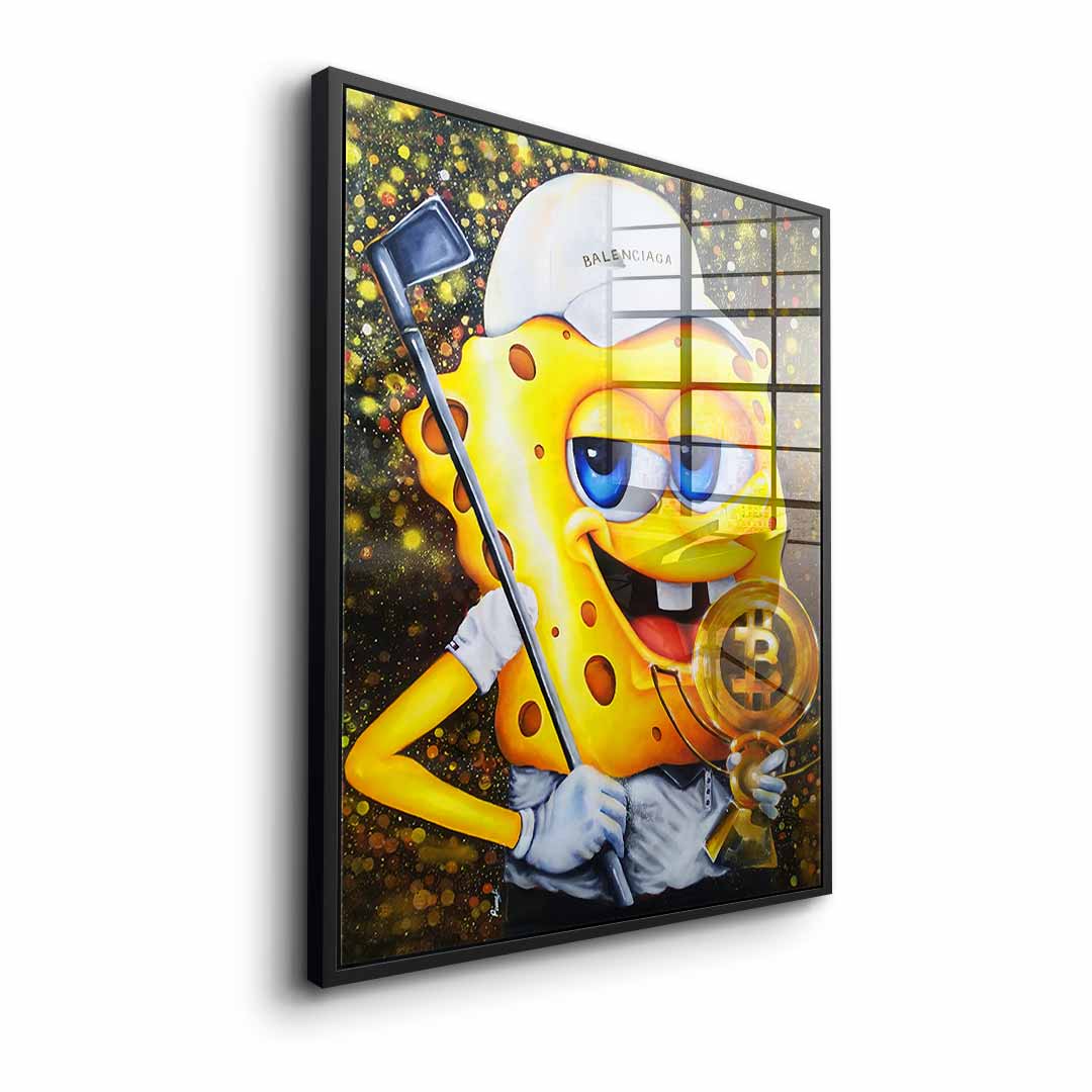 Bitcoin Golfer - acrylic glass