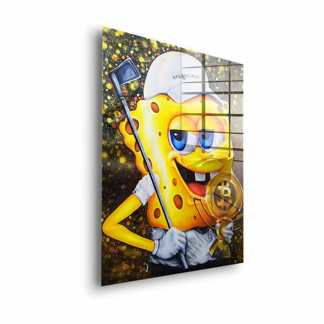 Bitcoin Golfer - acrylic glass