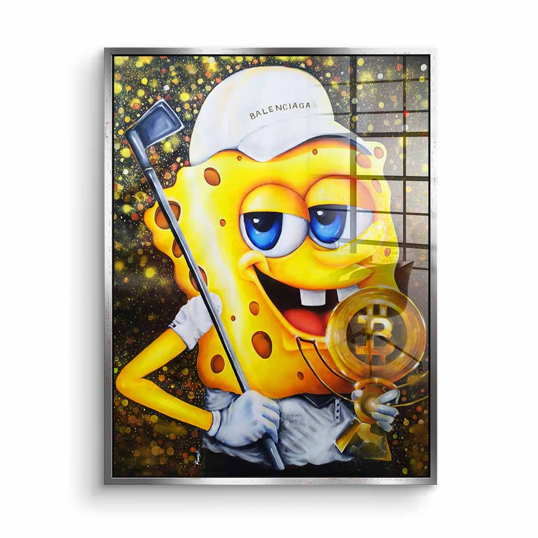 Bitcoin Golfer - acrylic glass