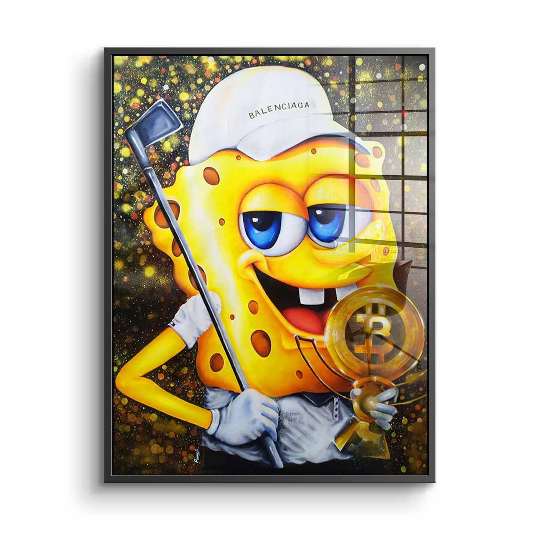 Bitcoin Golfer - acrylic glass