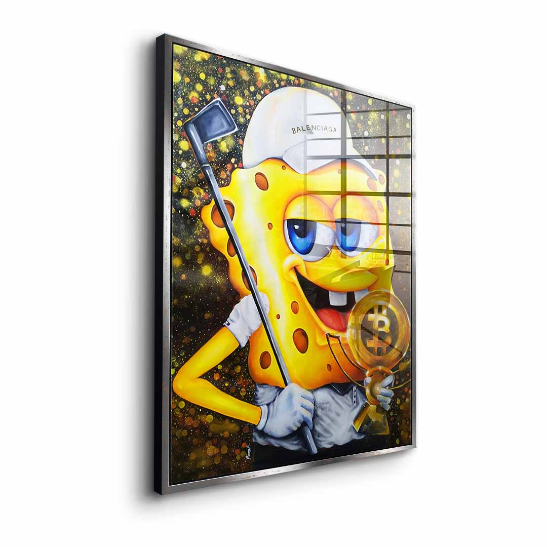 Bitcoin Golfer - acrylic glass