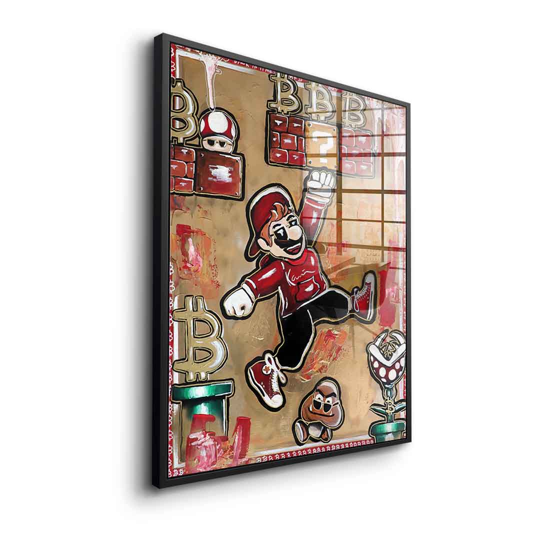 Bitcoin Mario - acrylic glass