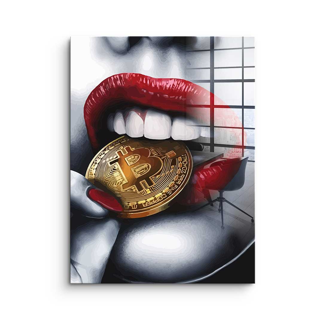 Bitcoin Girl - acrylic glass