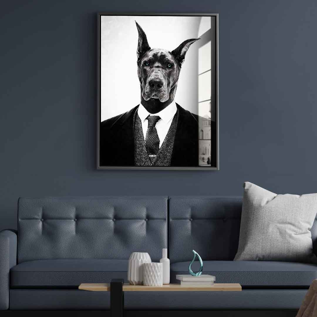 Black Dog - acrylic glass