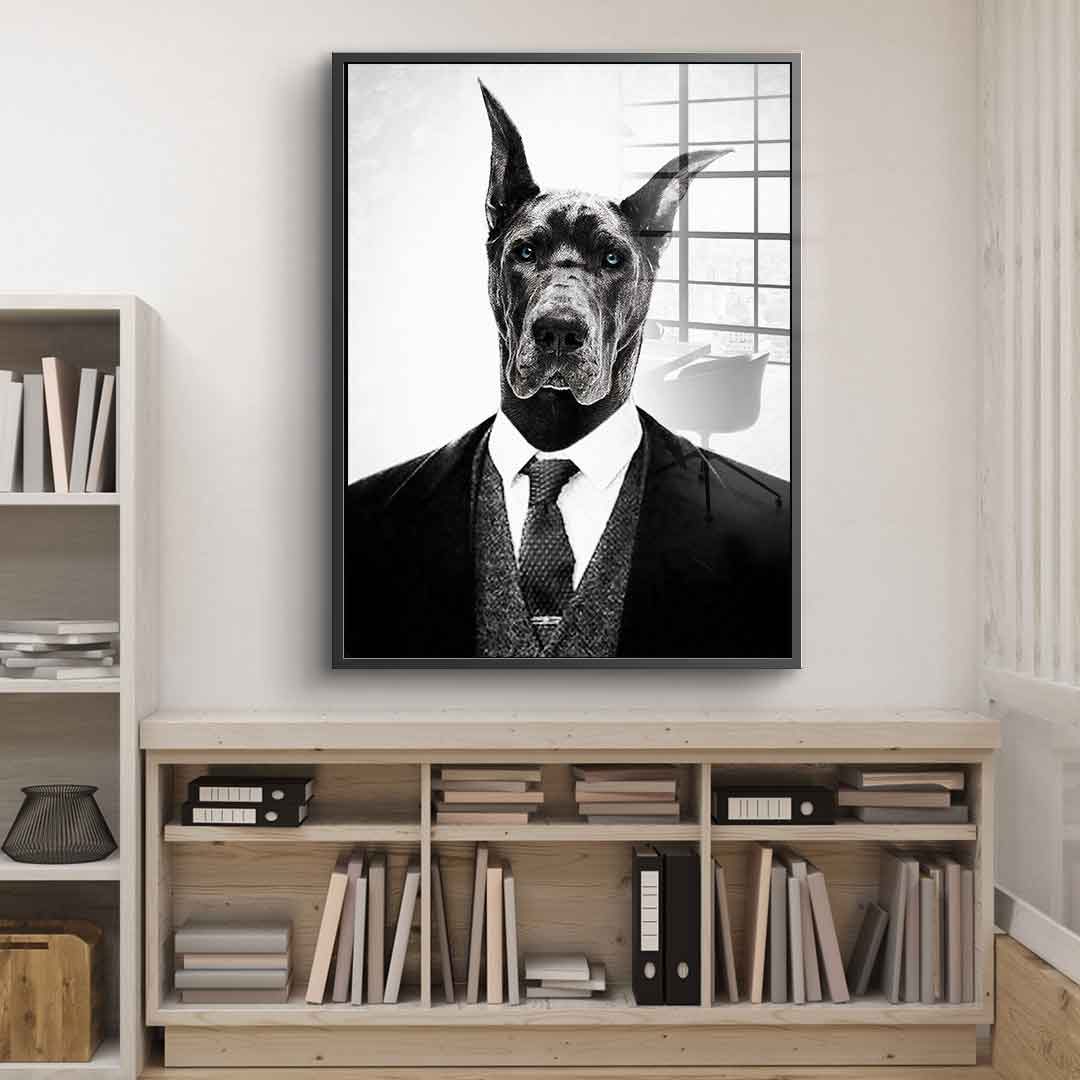 Black Dog - acrylic glass