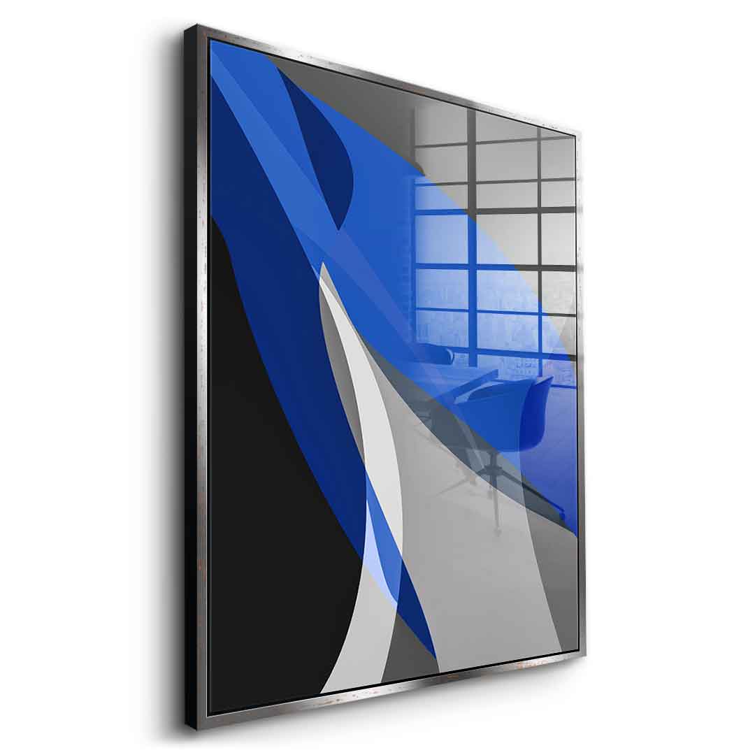 Blue and gray - acrylic glass