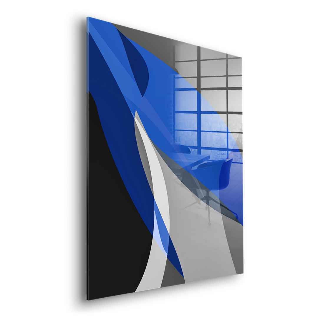 Blue and gray - acrylic glass