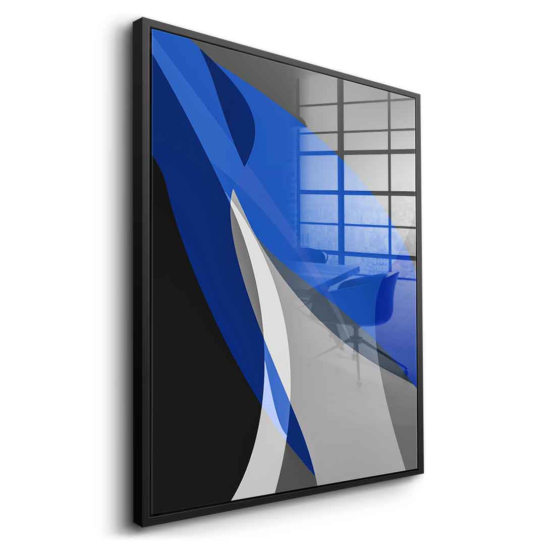 Blue and gray - acrylic glass