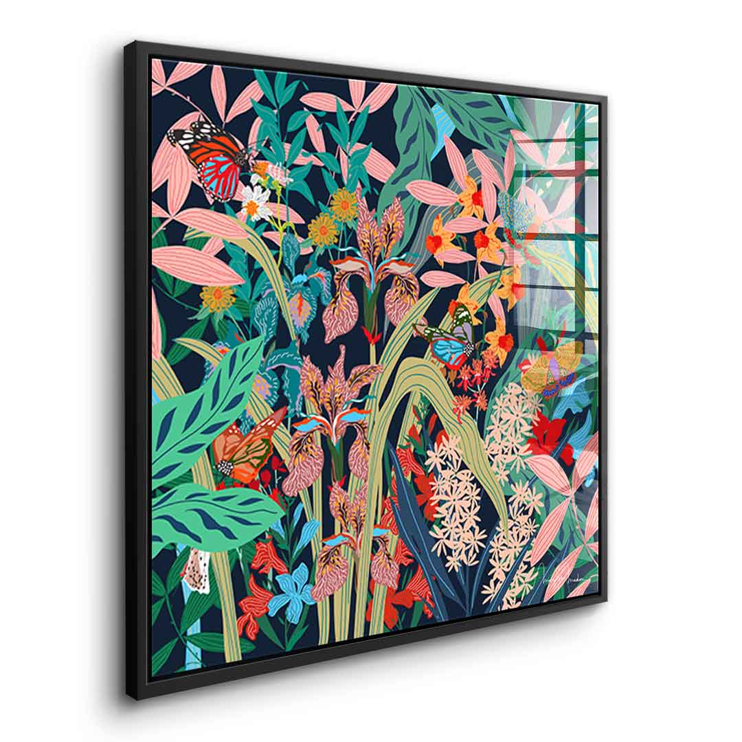 Butterfly Garden - acrylic glass