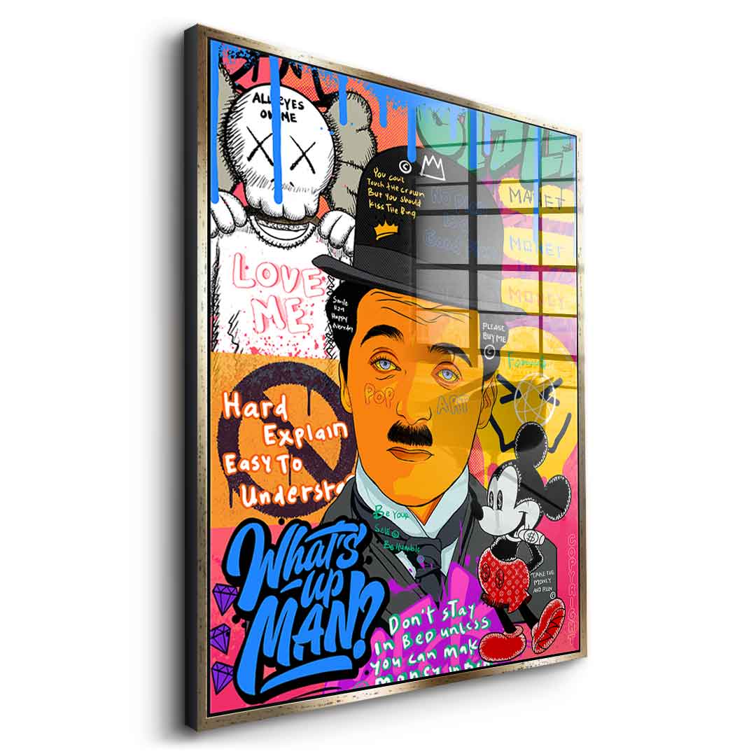 Charlie Chaplin - acrylic glass