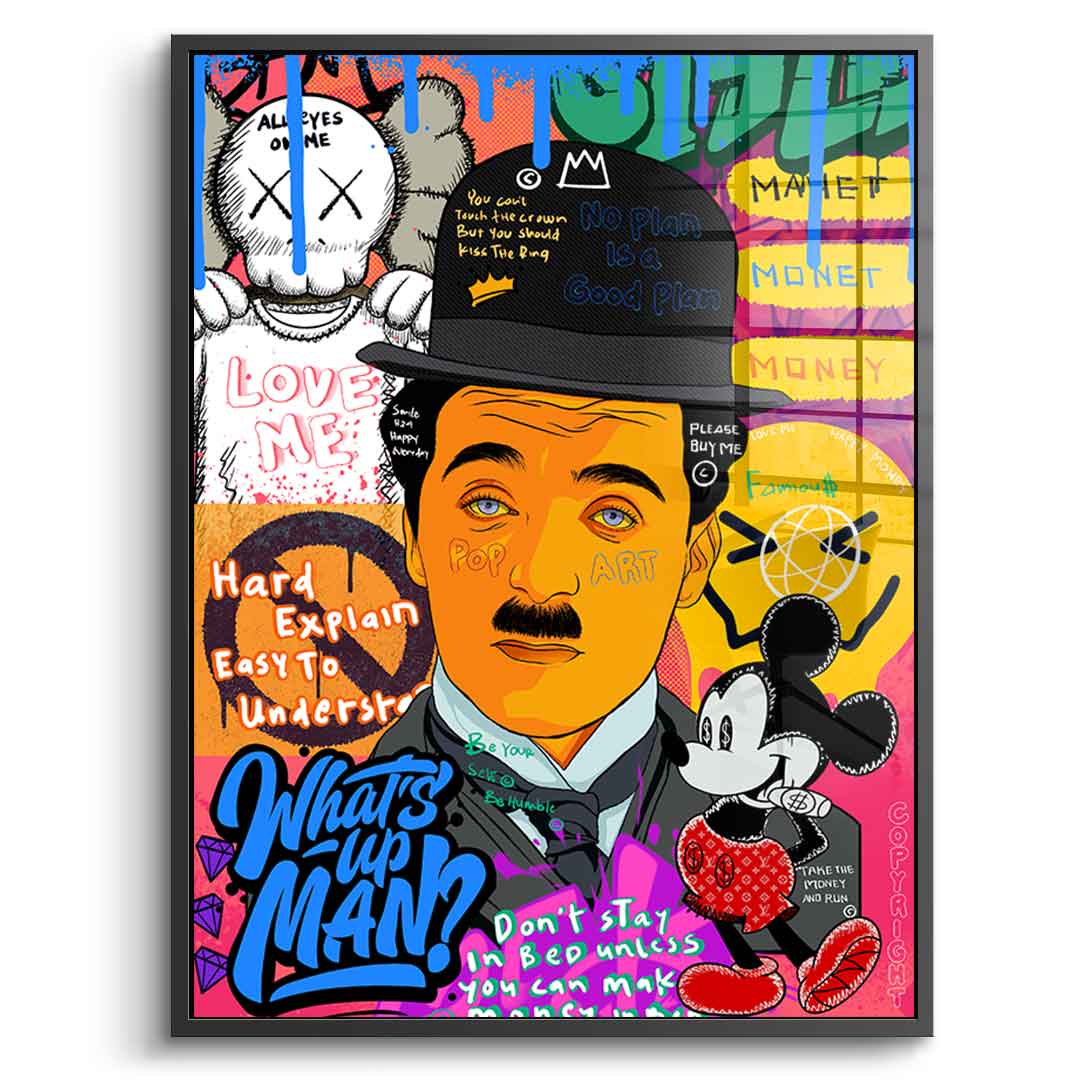 Charlie Chaplin - acrylic glass