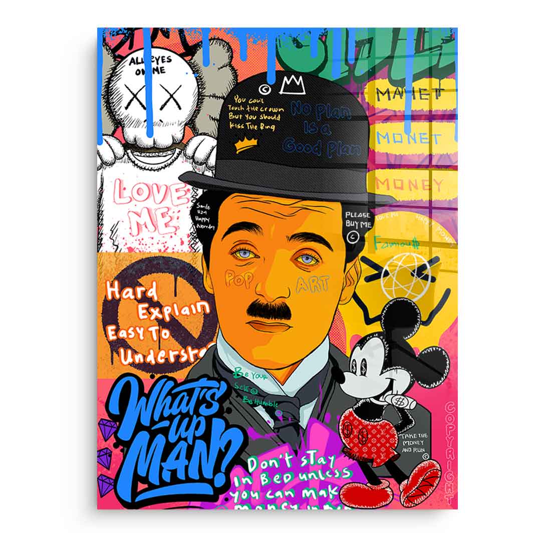 Charlie Chaplin - acrylic glass