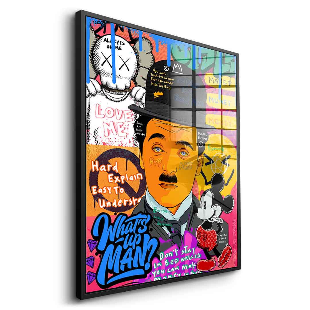 Charlie Chaplin - acrylic glass